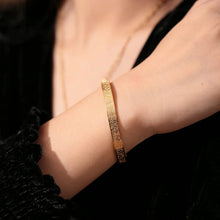 Elegant Allah Gold Cuff Bracelet